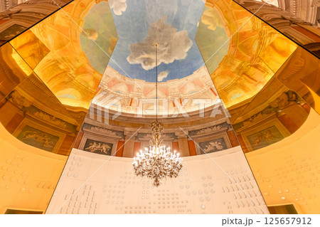 interiors of national palace of Ajuda, Lisbon, portugal 125657912