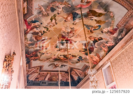 interiors of national palace of Ajuda, Lisbon, portugal 125657920
