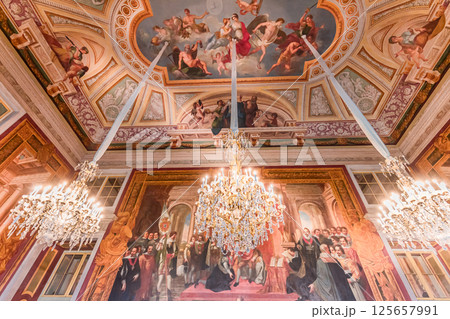 interiors of national palace of Ajuda, Lisbon, portugal 125657991