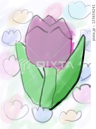 淡いチューリップ 淡いチューリップ 125659241