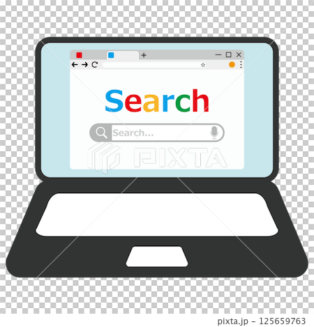 パソコンで検索するイメージ パソコンで検索するイメージ 125659763