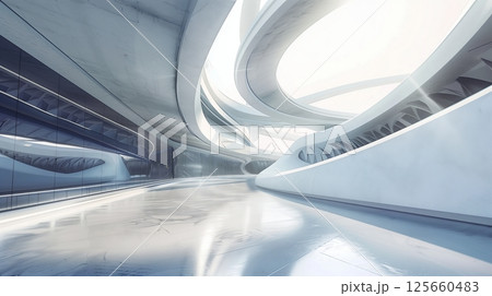 Circular elements in futuristic designs enhance aesthetics, structural integrity, and spatial fluidity. Circular elements in futuristic designs enhance aesthetics, structural integrity, and spatial fluidity. 125660483