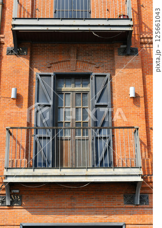 Photo of balcony on building exterior Photo of balcony on building exterior 125661043