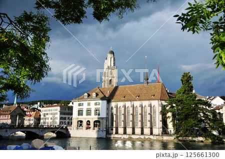 The street view of downtown Zurich, Switzerland The street view of downtown Zurich, Switzerland 125661300