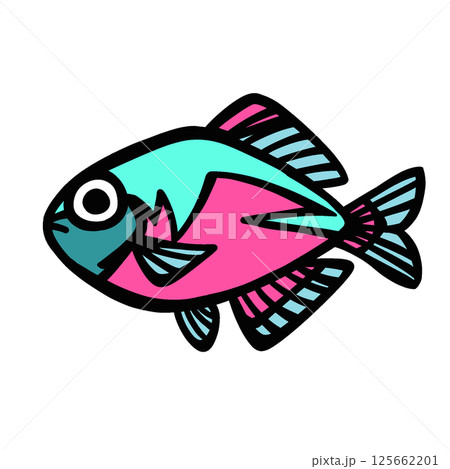シンプルなタナゴのイラスト 125662201