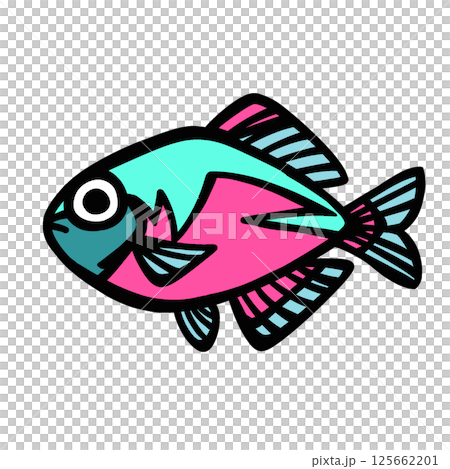 シンプルなタナゴのイラスト 125662201