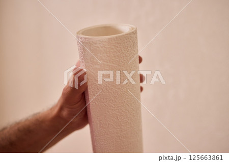 Approaching the Task of Applying Wallpaper with Care for a Beautiful and Stunning Interior Approaching the Task of Applying Wallpaper with Care for a Beautiful and Stunning Interior 125663861