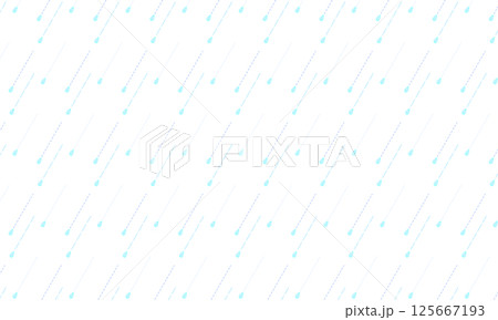 横に流れる点線と雫のマークを使った雨模様 横に流れる点線と雫のマークを使った雨模様 125667193