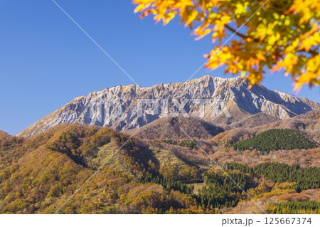 蒜山大山スカイライン　鬼女台展望台 からの秋景色 125667374