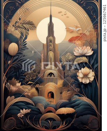 世の絵が描かれた絵 125667461