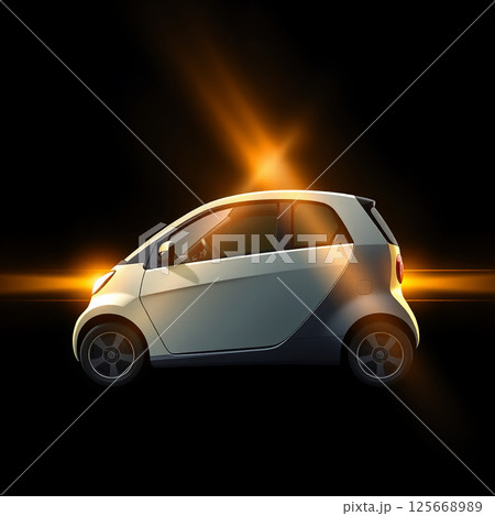 光に包まれた未来のスマートカーアイコン 光に包まれた未来のスマートカーアイコン 125668989