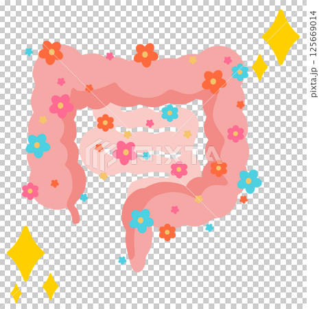 Illustration of intestinal flora 125669014