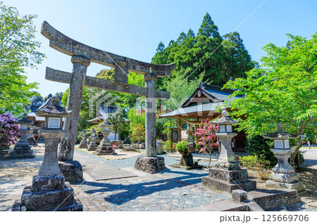 初夏の嵐山瀧神社　大分県玖珠郡 125669706