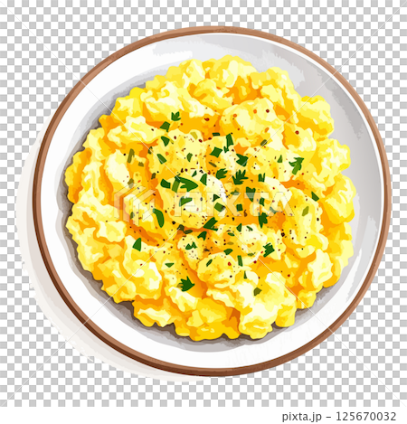 炒蛋水彩插畫AI生成 125670032