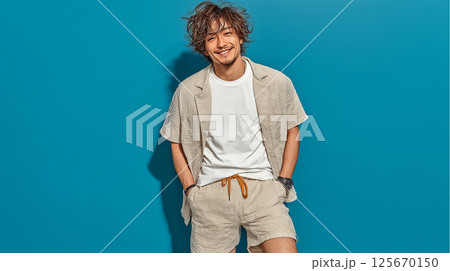 夏服の男性 125670150