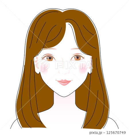 ロングヘアのヘアスタイル ロングヘアのヘアスタイル 125670749