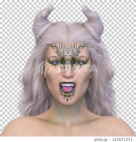 女巫化妝的女人 125671351