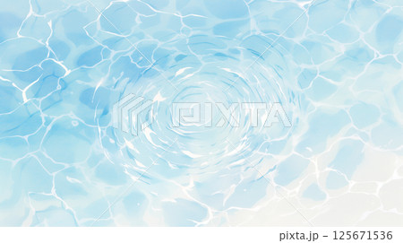 雲と水面のイメージ 125671536