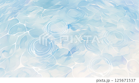 雲と水面のイメージ 雲と水面のイメージ 125671537