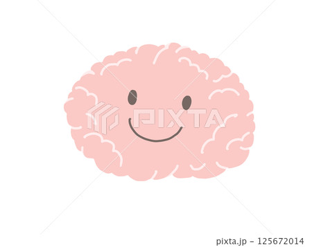 脳:健康で元気な状態のピンクの脳 脳:健康で元気な状態のピンクの脳 125672014