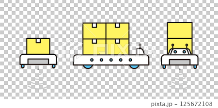 Simple illustration of factory automation image vector illustration 125672108