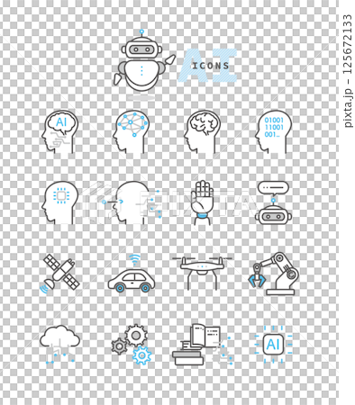 Simple illustration AI technology image vector illustration 125672133