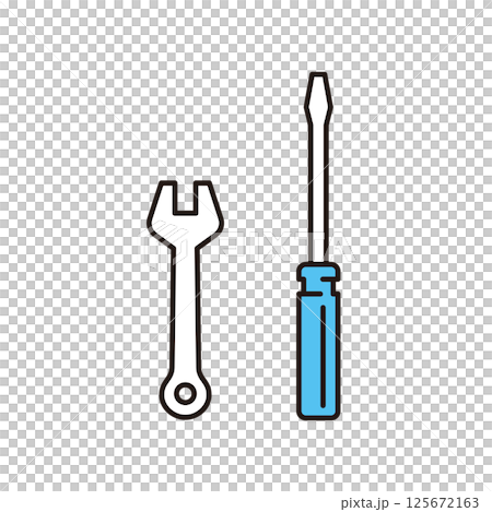 Simple illustration tool vector illustration 125672163