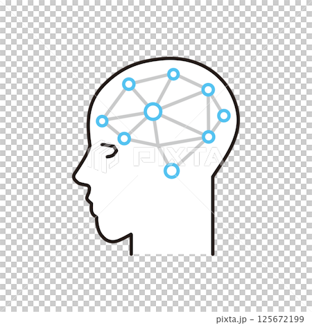 Simple illustration of artificial intelligence image vector illustration 125672199