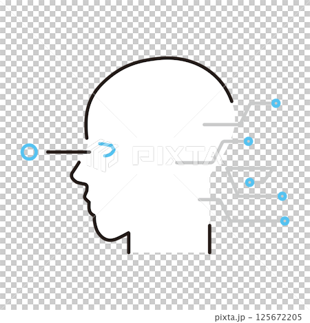 Simple illustration of artificial intelligence image vector illustration Simple illustration of artificial intelligence image vector illustration 125672205
