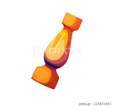 Cartoon Egyptian font slash punctuation sign. Africa history font typeset element, egyptian pharaoh vector game English ABC punctuation sign or ancient mythology latin alphabet special symbol 125672401