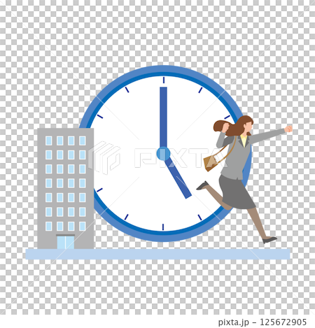 按時下班的女性 按時下班的女性 125672905