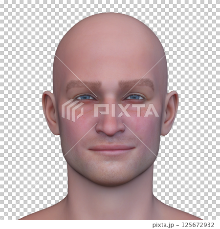 男性の顔アップ 男性の顔アップ 125672932