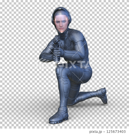 Cyber warrior 125673403