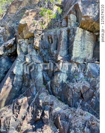 Various rock formations close up. Walk in the mountains. Close-up Various rock formations close up. Walk in the mountains. Close-up 125674310