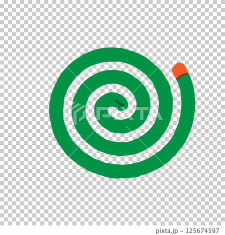 Japanese mosquito coil illustration material 125674597