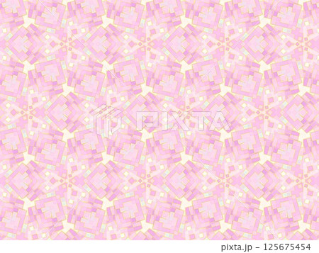 紫の繊細なグラデーションが美しい、抽象的で万華鏡のような幾何学模様の背景35 125675454