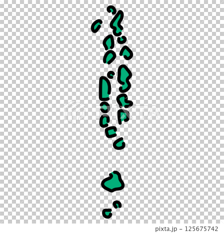 手寫_馬爾地夫共和國_向量素材 手寫_馬爾地夫共和國_向量素材 125675742