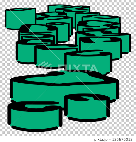 Handwritten_Republic of Maldives_Vector_Isometric Illustration 125676012