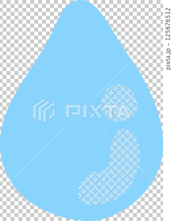 可愛簡單的手繪滴水圖圖標 125676512