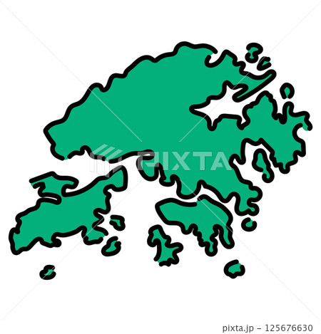 手書き_香港_ベクター素材 125676630