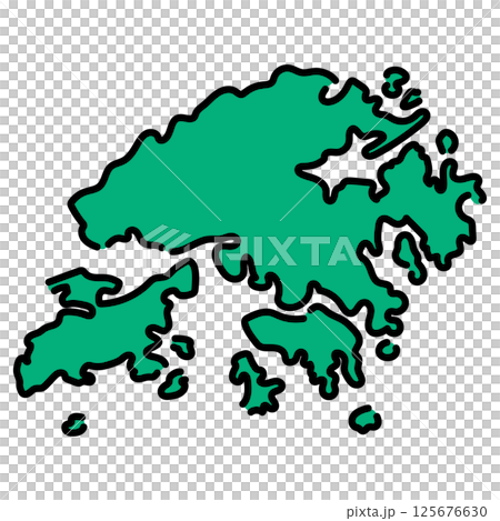 手書き_香港_ベクター素材 125676630