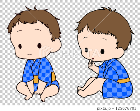 穿著金杯的男孩的插圖 125676703