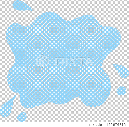 Hand-drawn polka dot puddle background material Hand-drawn polka dot puddle background material 125676713