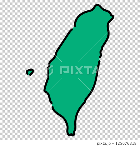 手寫_台灣_向量素材 手寫_台灣_向量素材 125676819