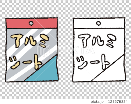 Pen-drawn style aluminum sheet Pen-drawn style aluminum sheet 125676824