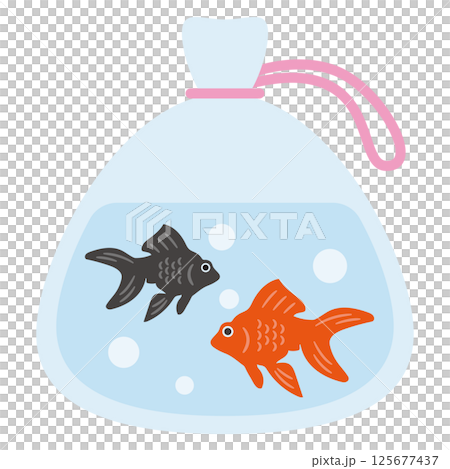 Goldfish scooping icon 125677437