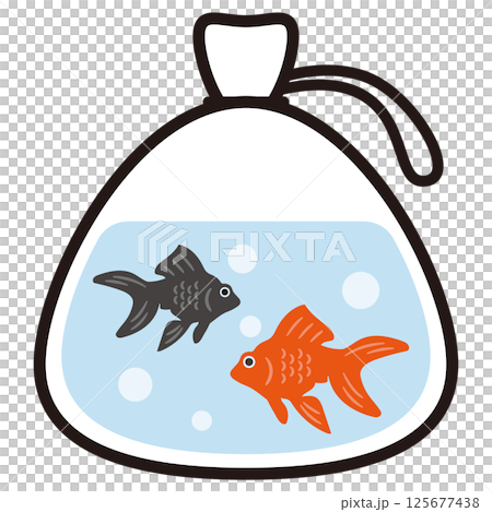 Goldfish scooping icon 125677438