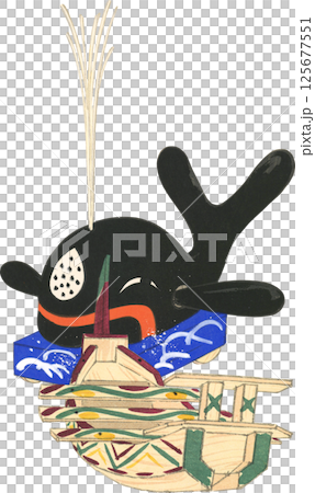 Japanese local toys: Nagasaki's Whale, Ibaraki's Treasure Ship 125677551