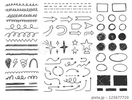 Hand Drawn Scribbles 125677720