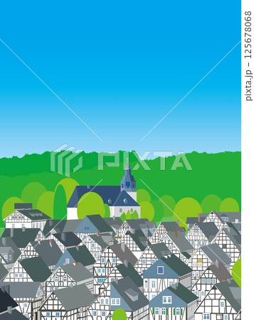 フロイデンベルク freudenberg ドイツ germany 春風景 フロイデンベルク freudenberg ドイツ germany 春風景 125678068